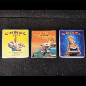 1950’s Vintage Camel Light Cigarette Tins